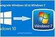 Donwgrade do Windows 10 para Windows 7 sem ter tido